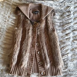 Dollhouse Outerwear Faux Fur Vest
